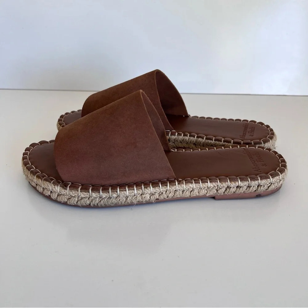 Abercrombie & Fitch‎ Brown Espadrille Sandals - Picture 4 of 10